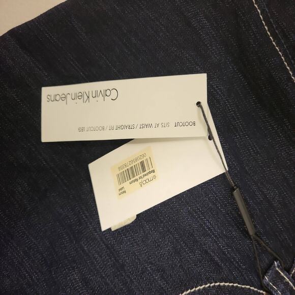 Calvin Klein Jeans Womens 22W x 32 Blue Denim Bootcut Pants Plus Size Jeans - Picture 5 of 11
